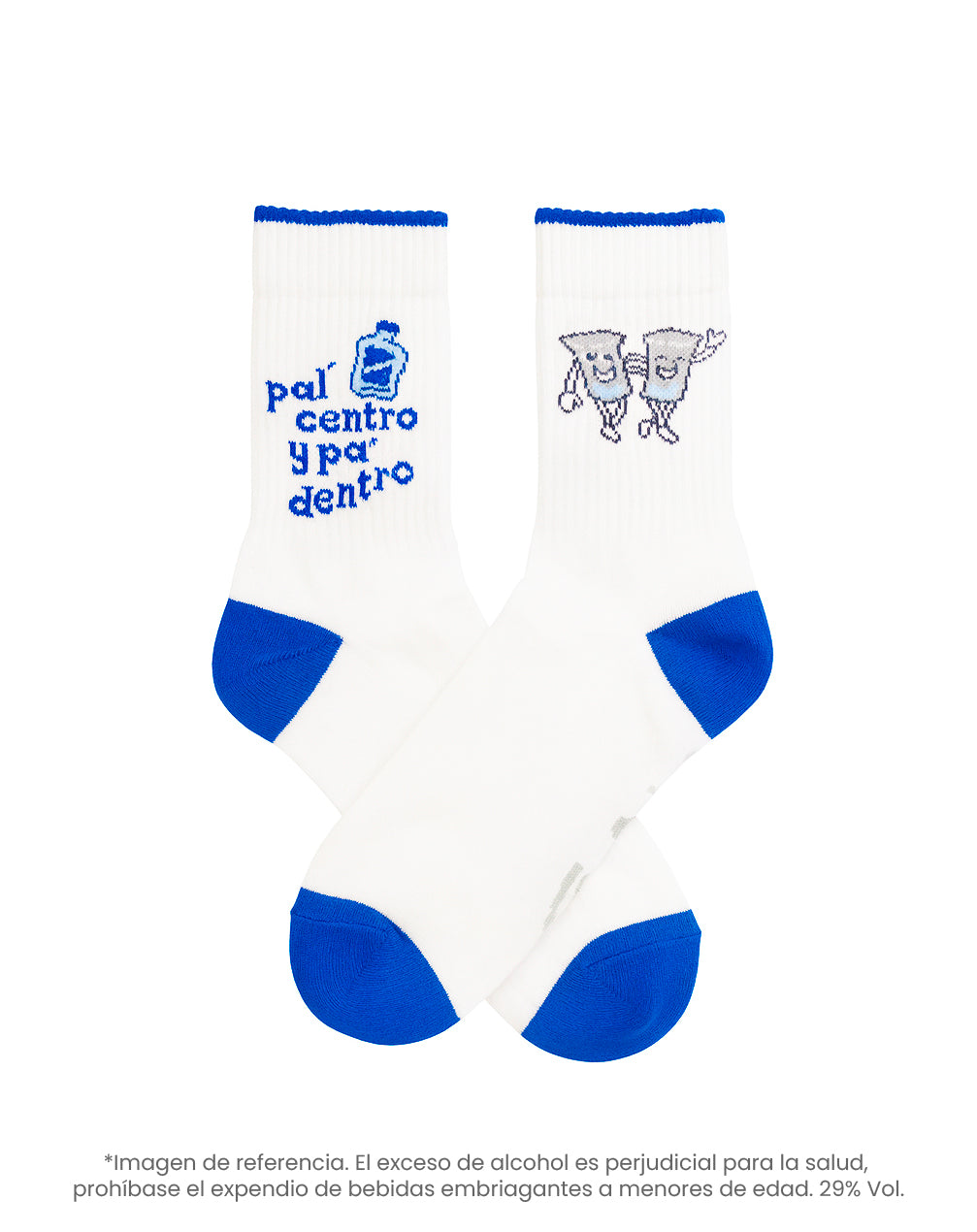 Medias cortas blancas dibujo