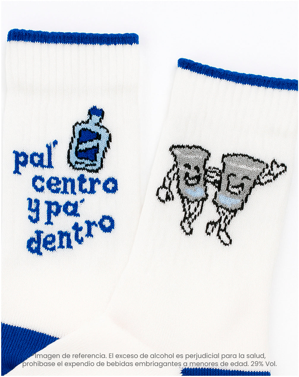 Medias cortas blancas dibujo