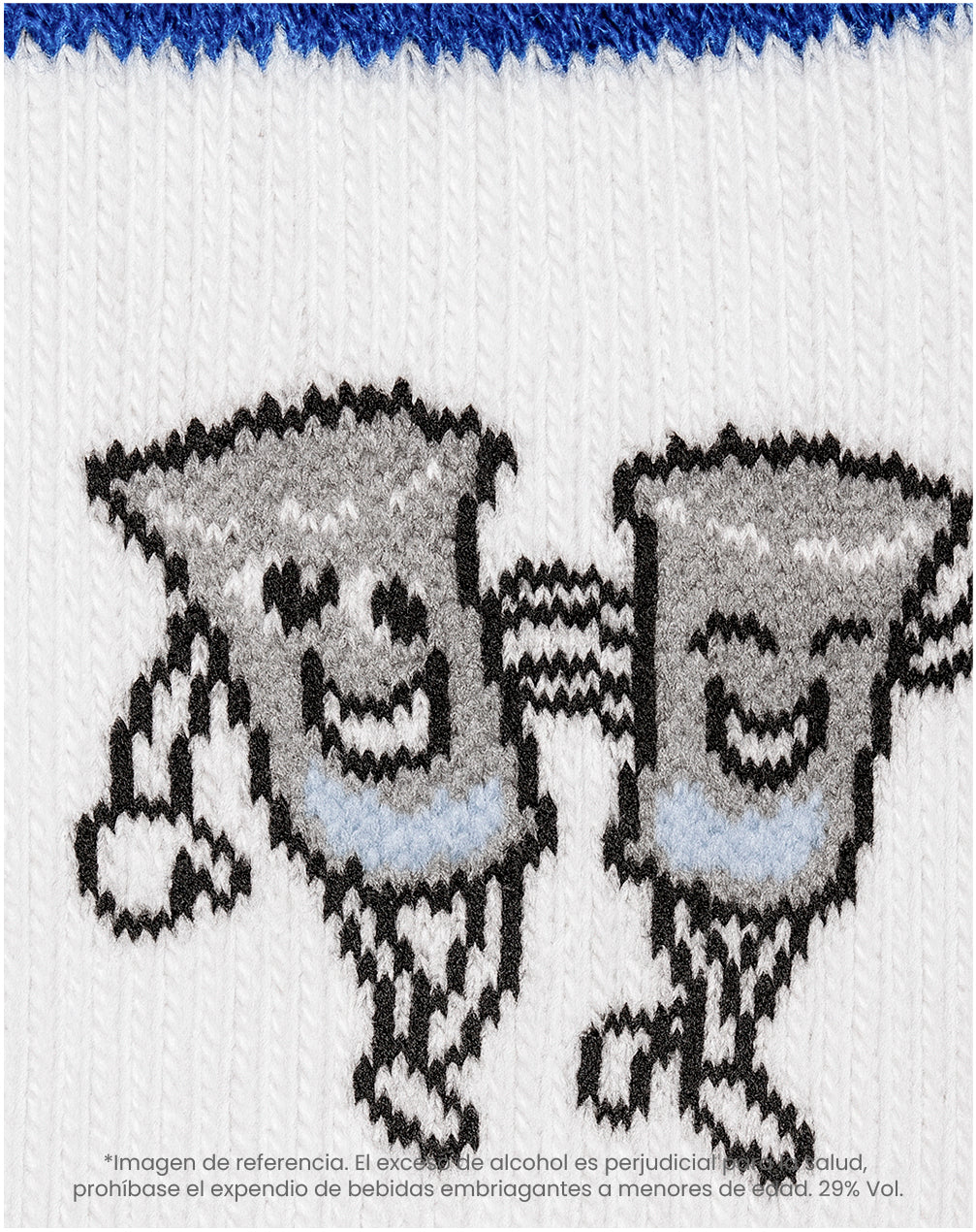 Medias cortas blancas dibujo