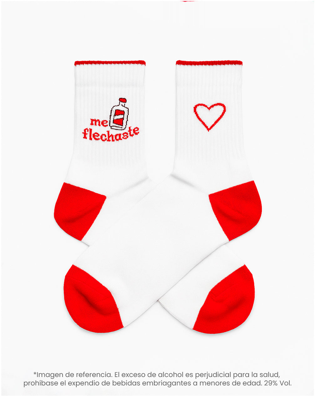 Medias cortas blancas dibujo