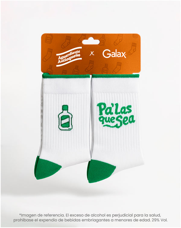 Medias cortas blancas dibujo