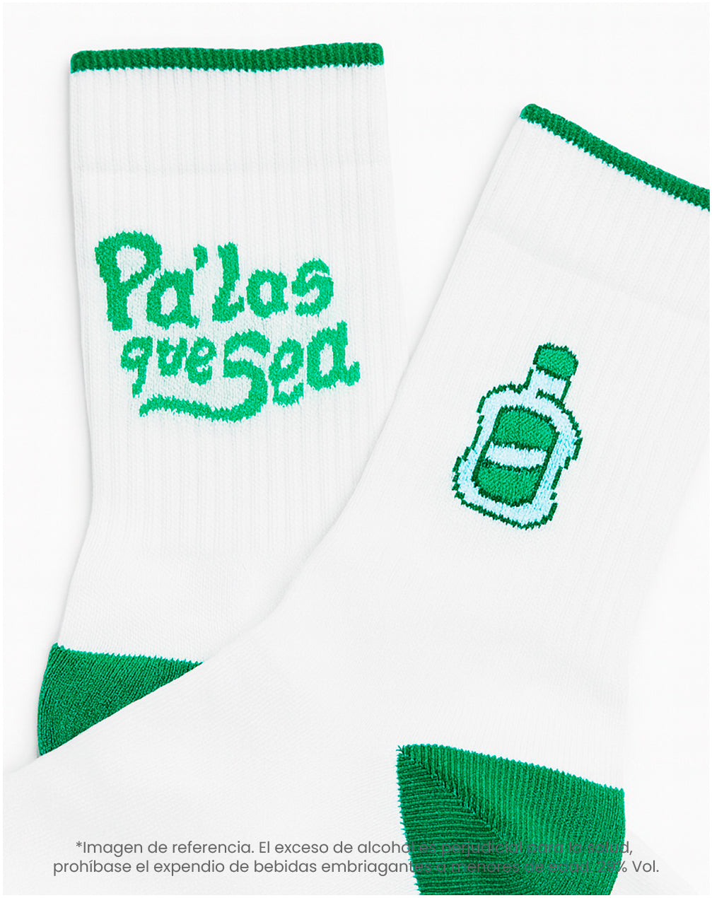 Medias cortas blancas dibujo