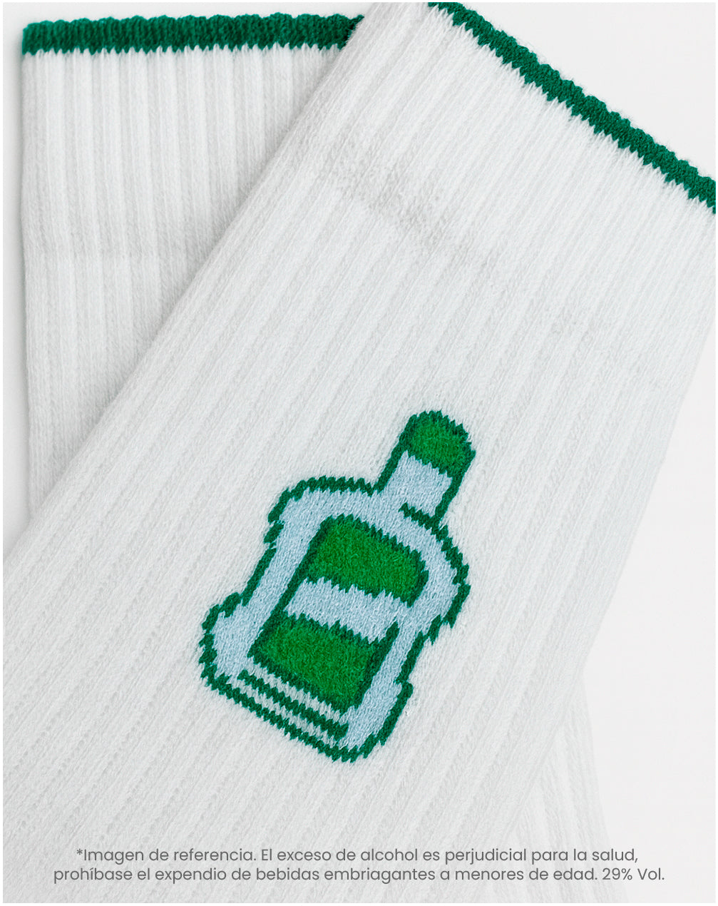 Medias cortas blancas dibujo