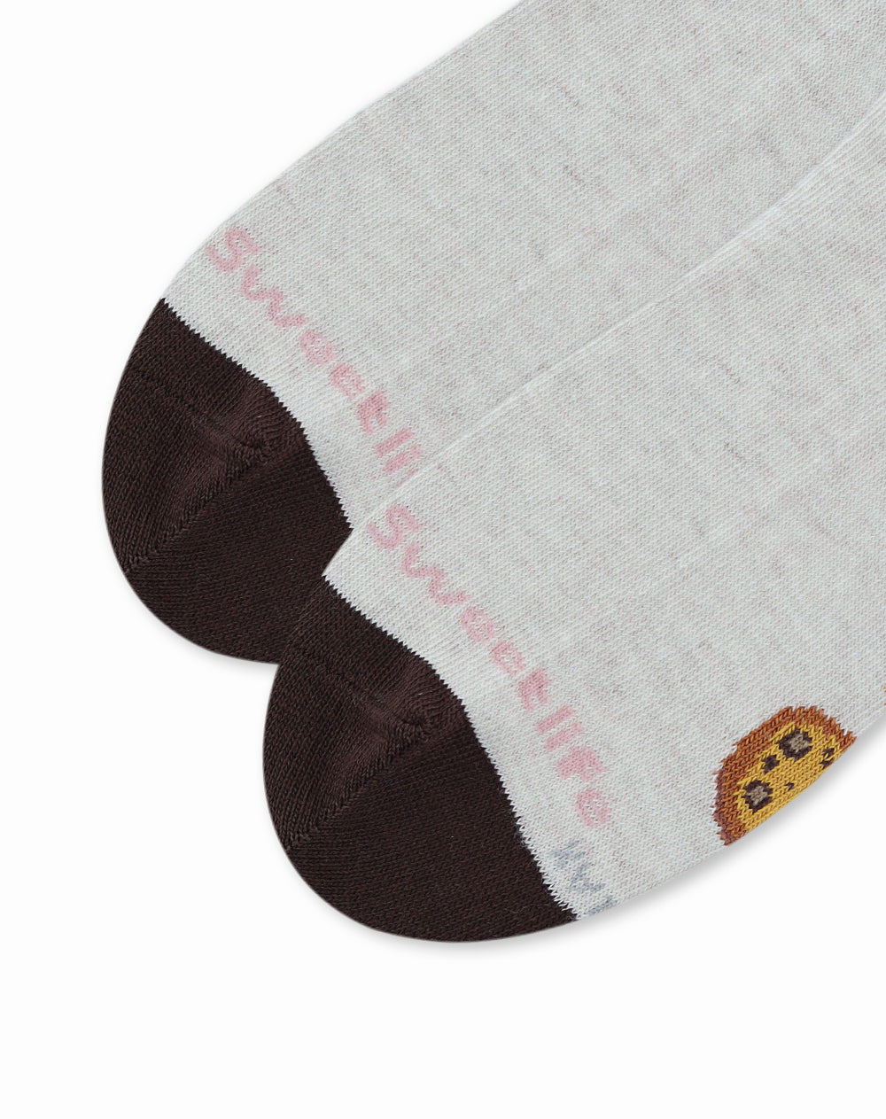 Medias mujer tobillera corta beige galletas | 9-11