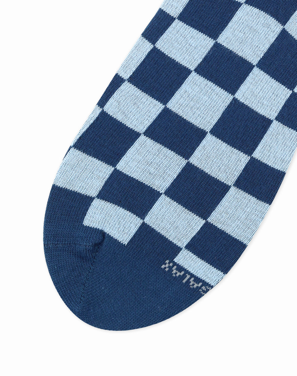Medias cortas azules cuadros