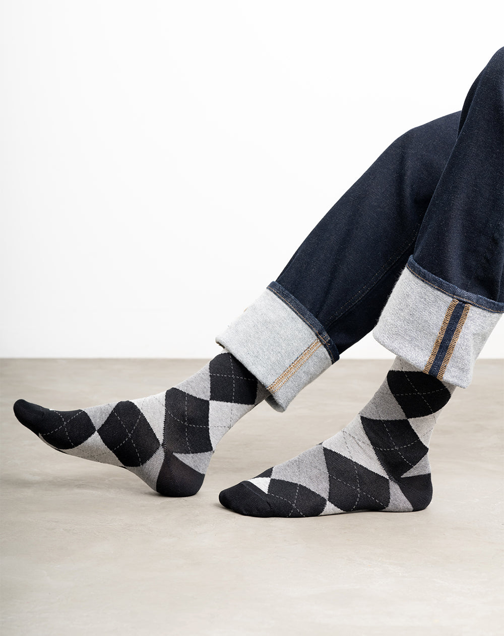 Medias para hombre largas paquete x3 unds surtidas
