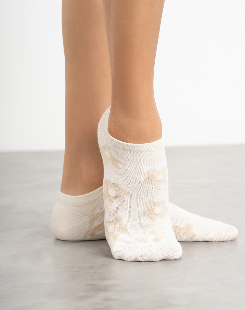 Medias mujer tobillera corta habanas flores | 9-11