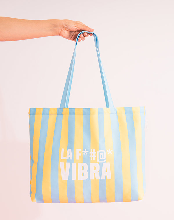 Bolso amarillo rayas