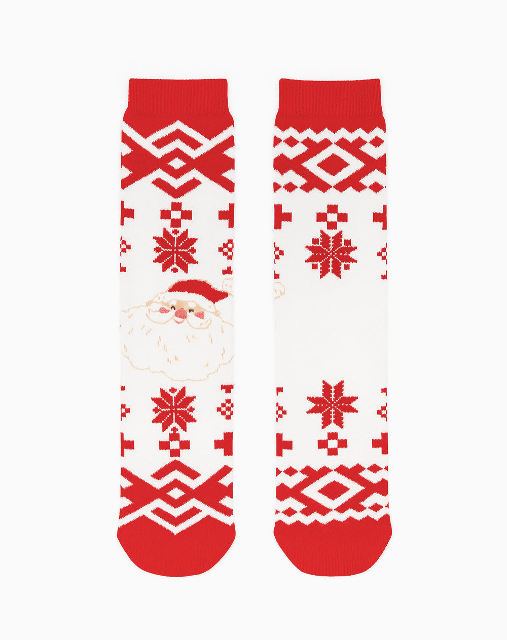 Medias unisex largas rojas navidad + empaque