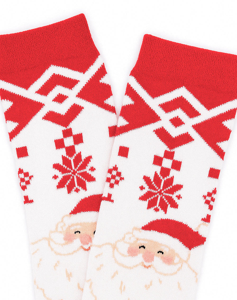 Medias unisex largas rojas navidad + empaque