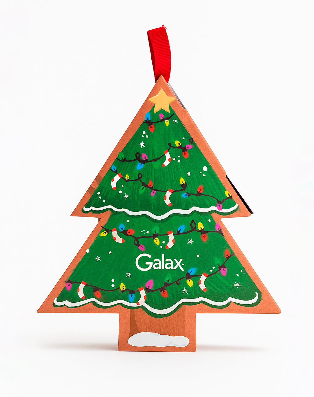 Medias unisex largas verdes navidad + empaque