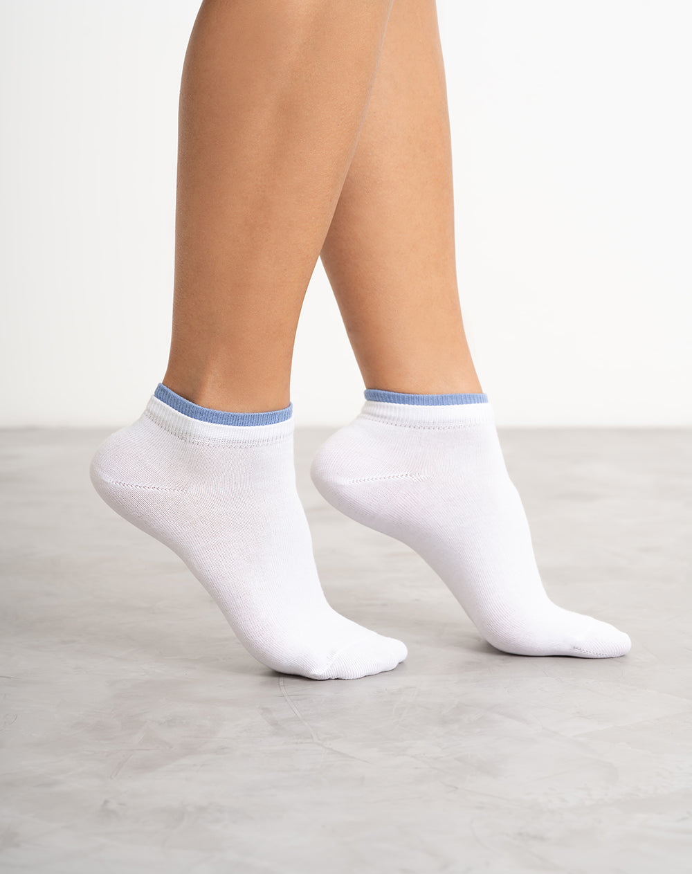 Medias mujer tobillera pack x3 blancas | 9-11