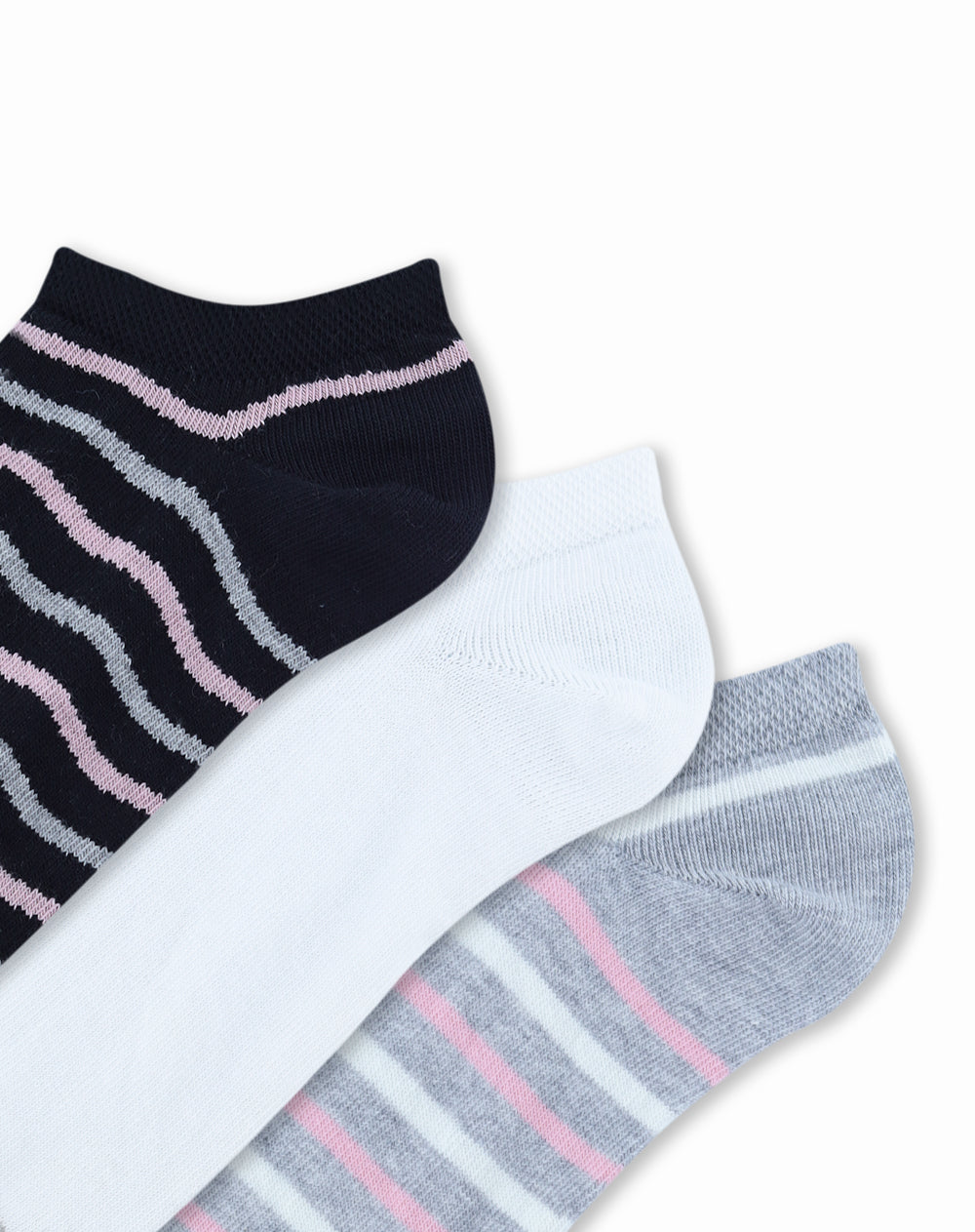 3 pares de medias tobilleras surtido