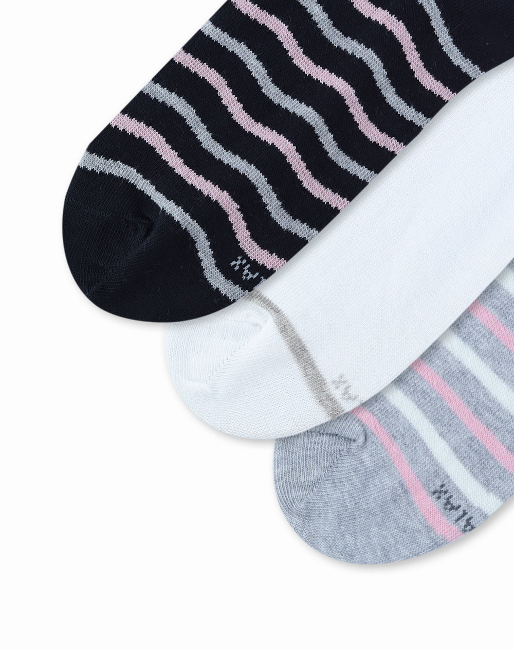 3 pares de medias tobilleras surtido