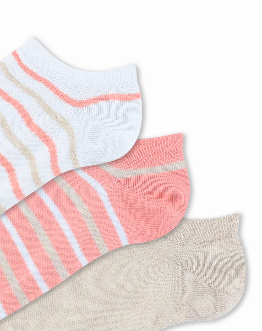 3 pares de medias tobilleras surtido