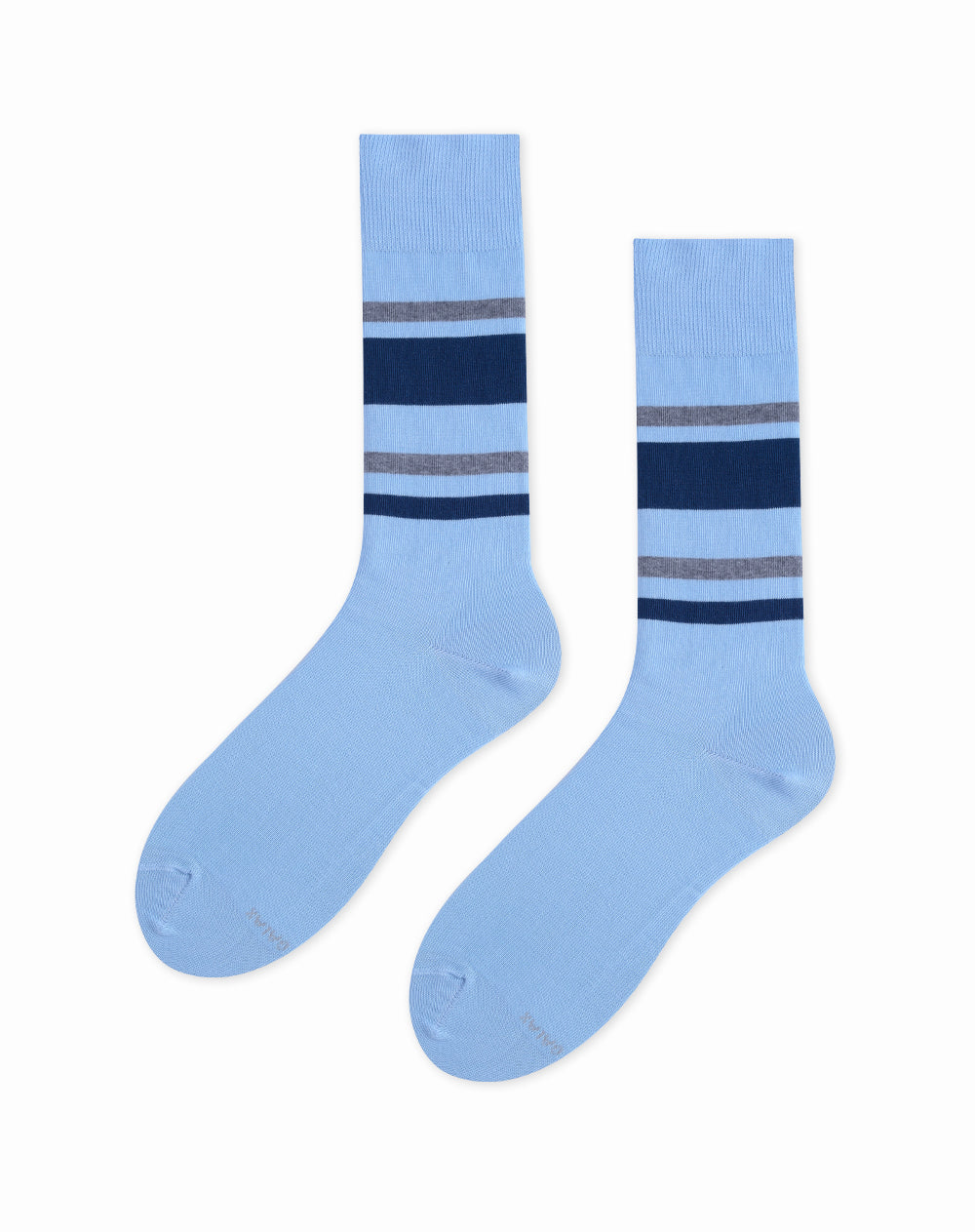 Medias largas azules rayas