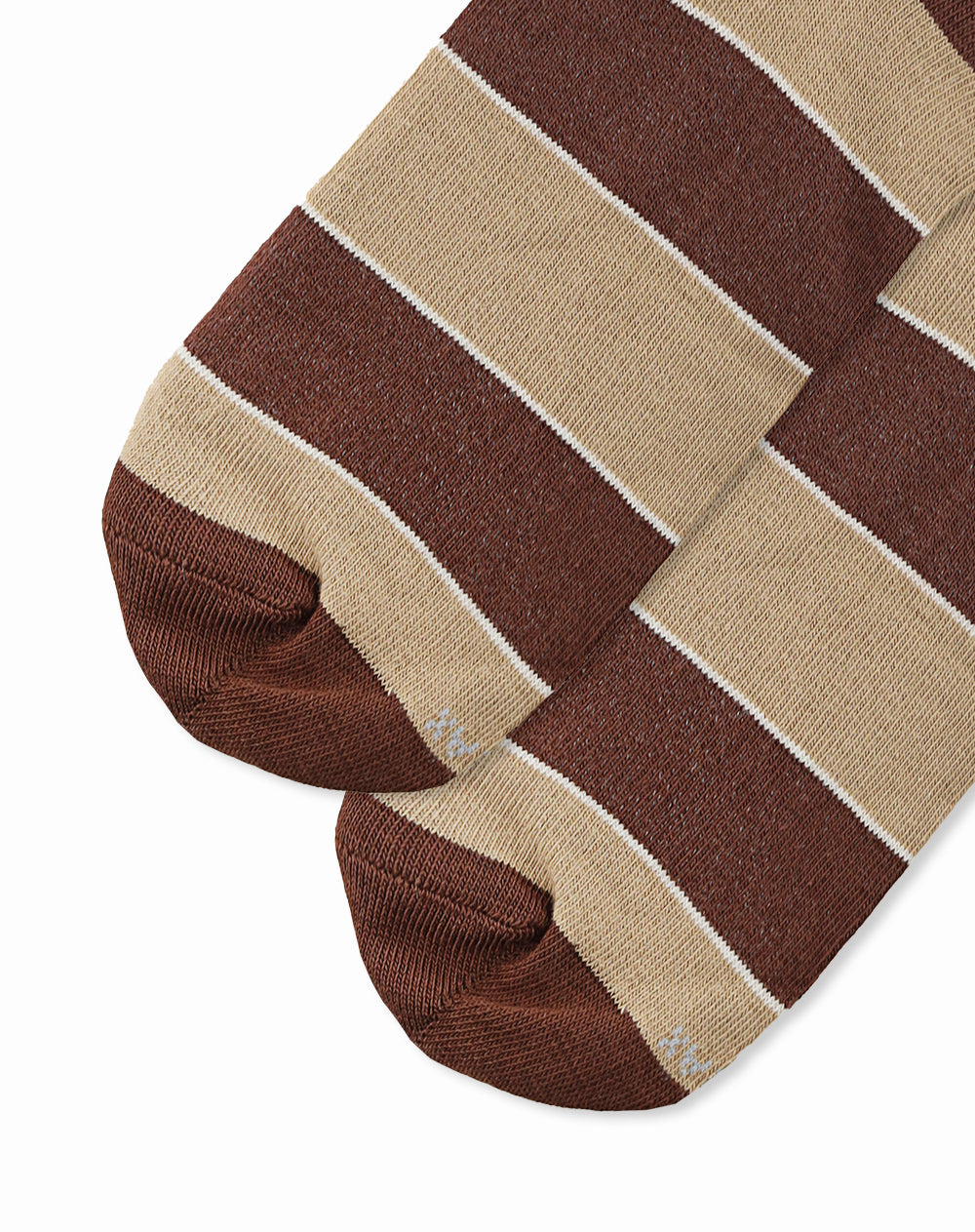 Medias largas beige jaspe bloques