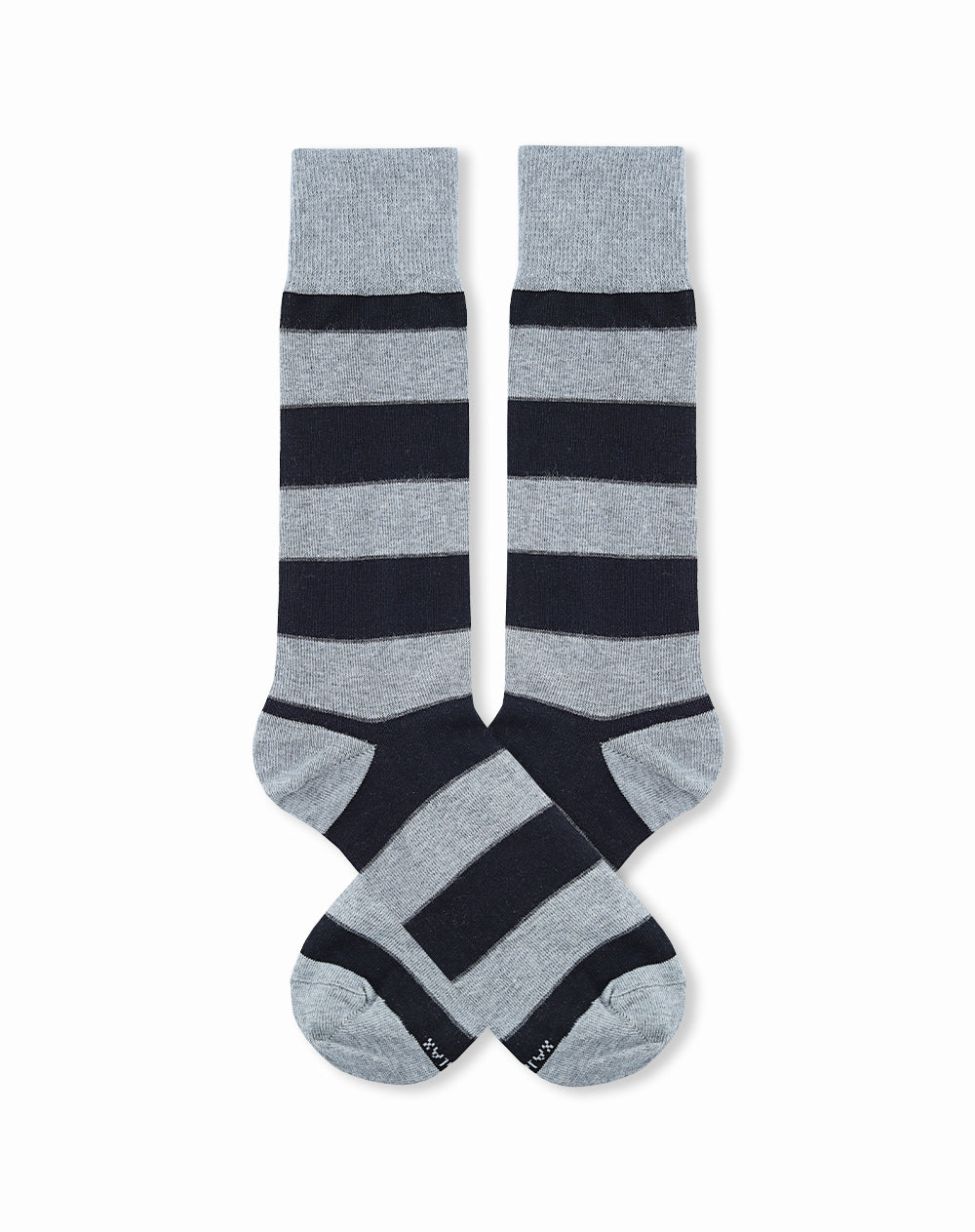 Medias hombre largas negro rayas | 10-12