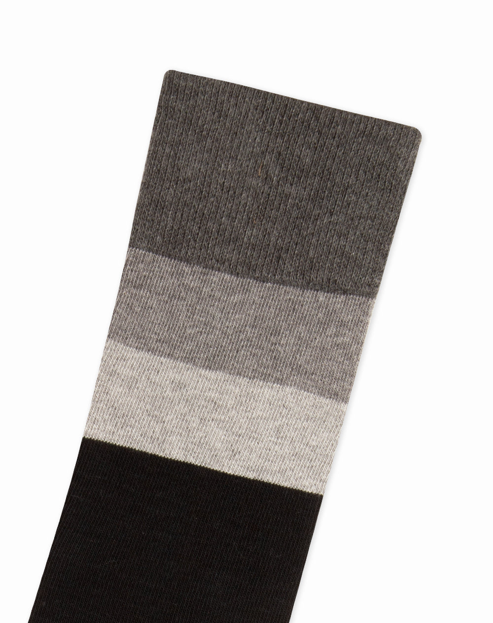 Medias para hombre largas  negras borde en contraste