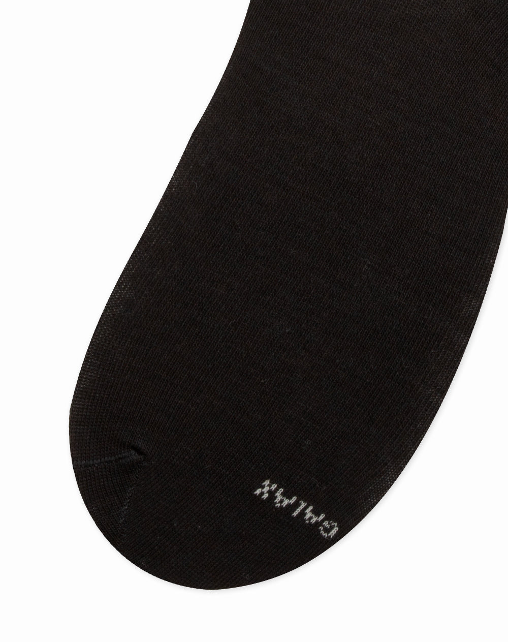 Medias para hombre largas  negras borde en contraste