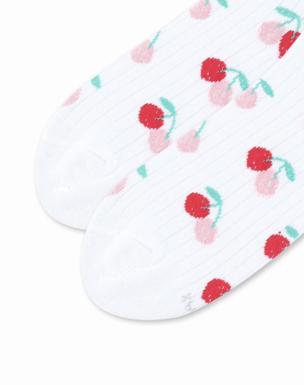 Medias mujer tobillera corta blancas cereza | 9-11
