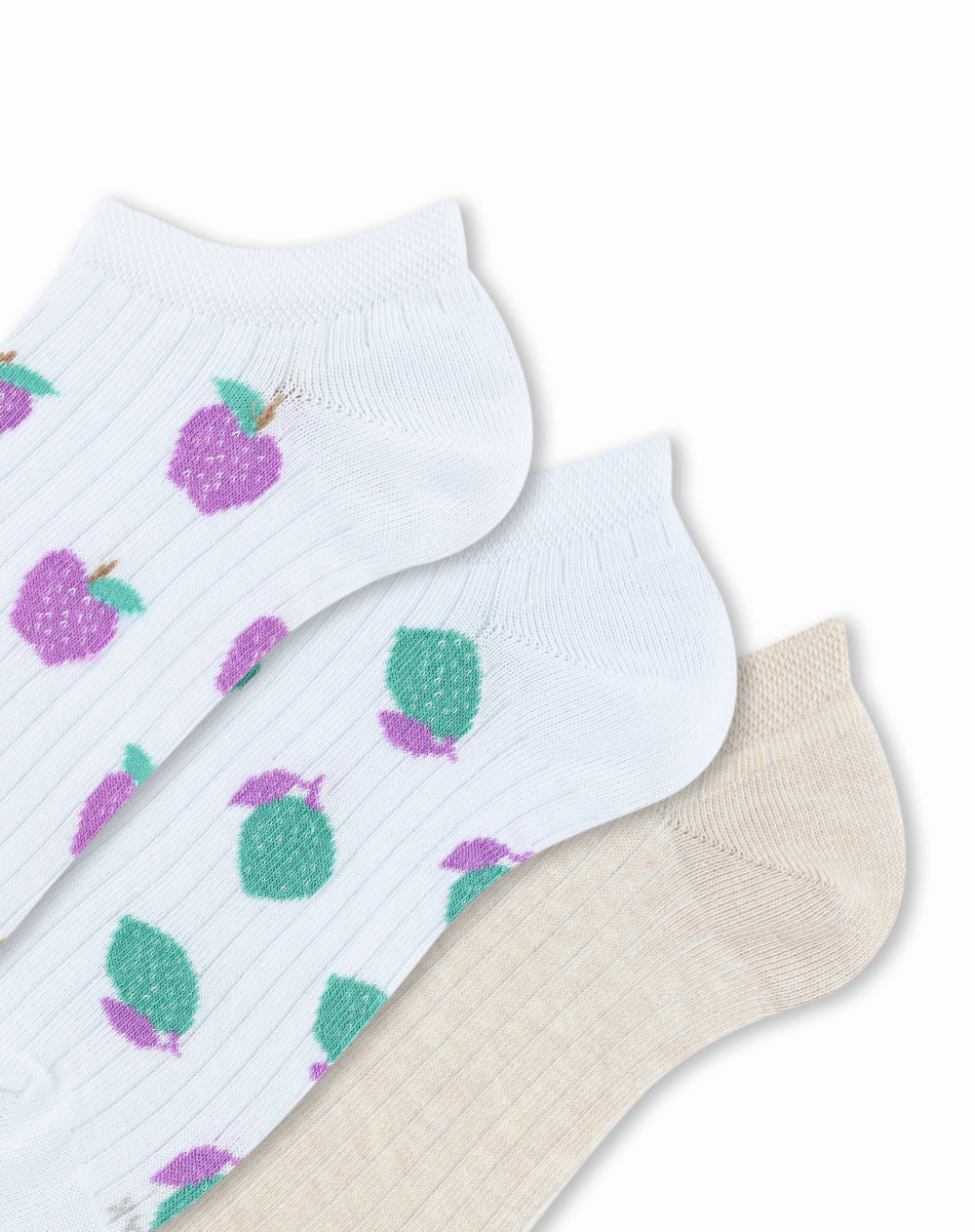 3 pares de medias tobilleras surtido
