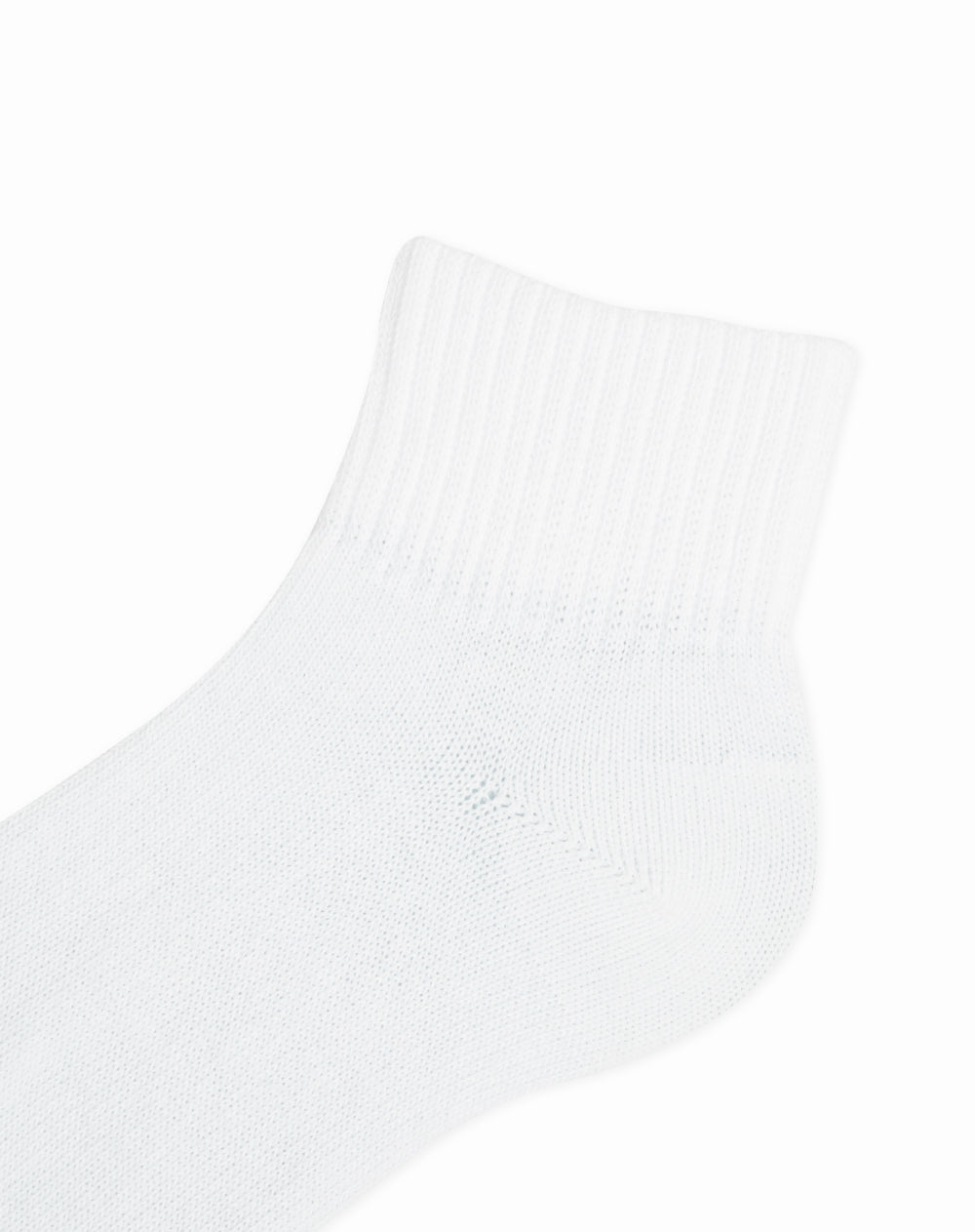 Medias para niños tobilleras  paquete x3 unds blancas borde acanalado