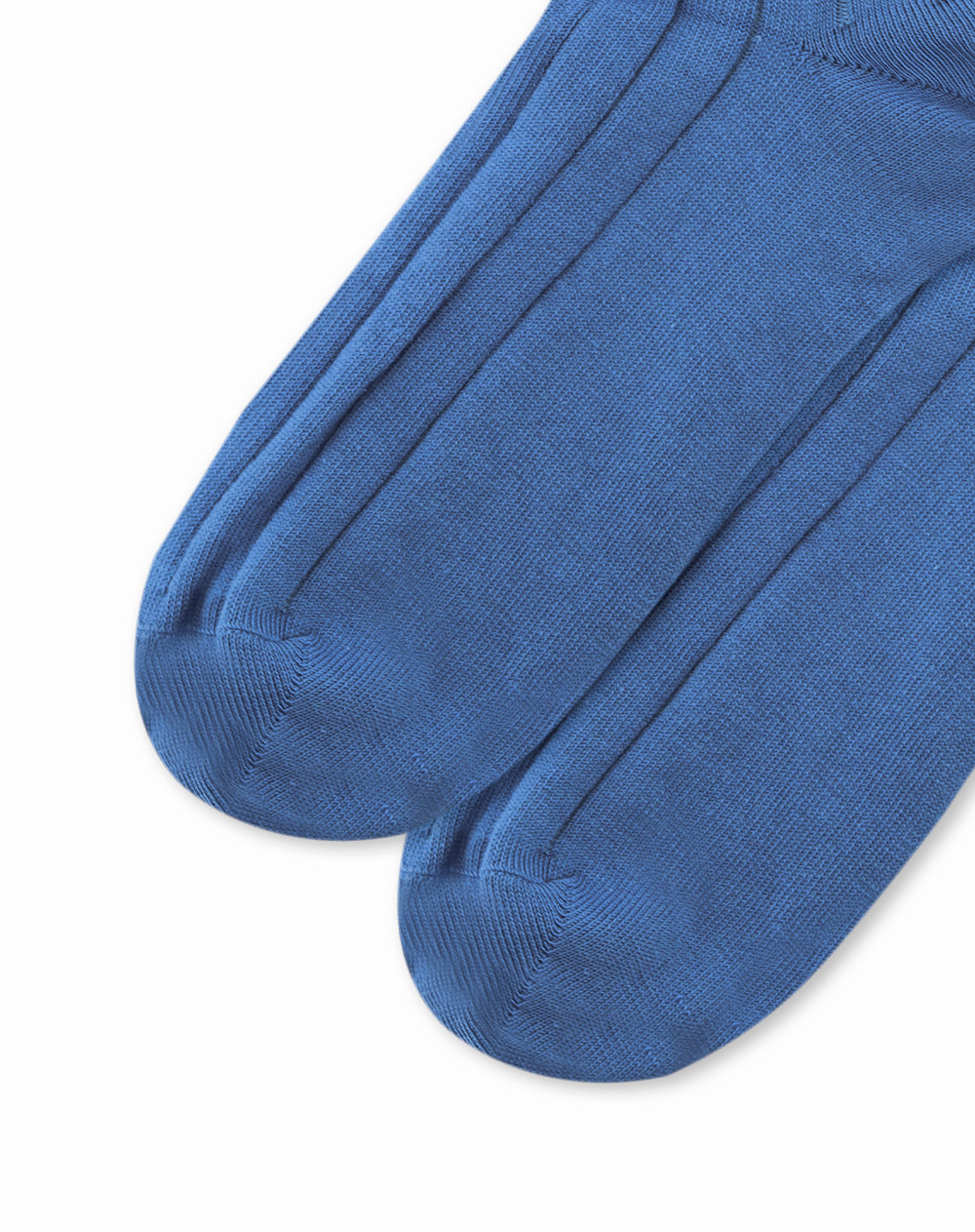 Medias para hombre largas azules acanaladas
