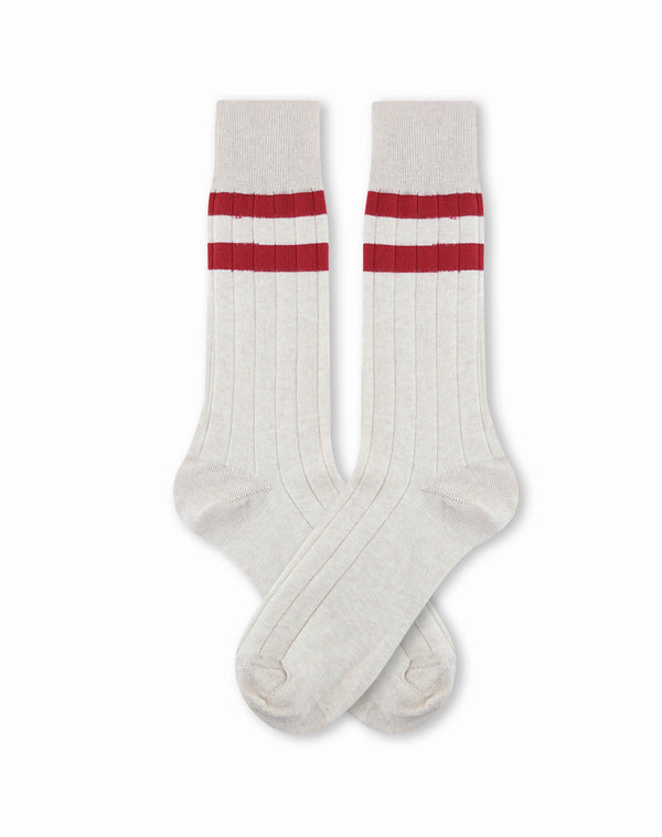 Medias hombre largas beige | 10-12