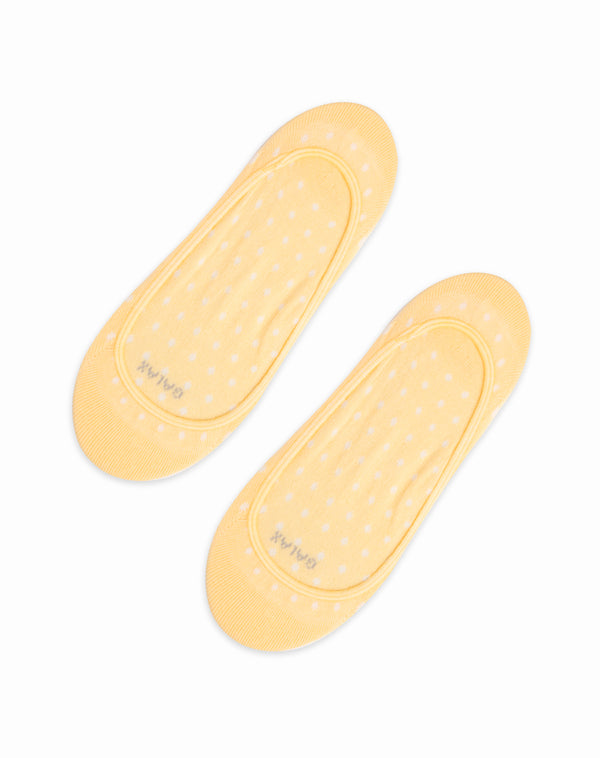 Medias para mujer tipo baleta escotadas amarillas