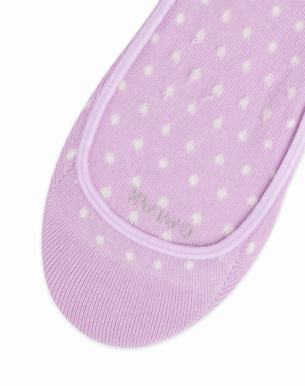 Medias para mujer tipo baleta escotadas lila con puntos
