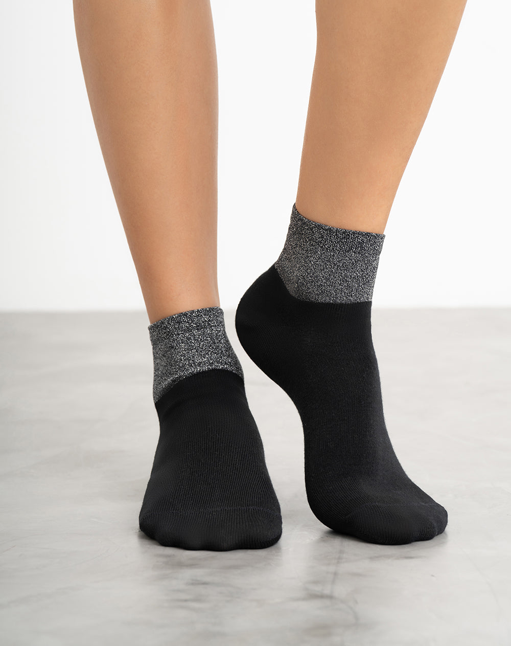 Medias mujer tobillera negras | 9-11