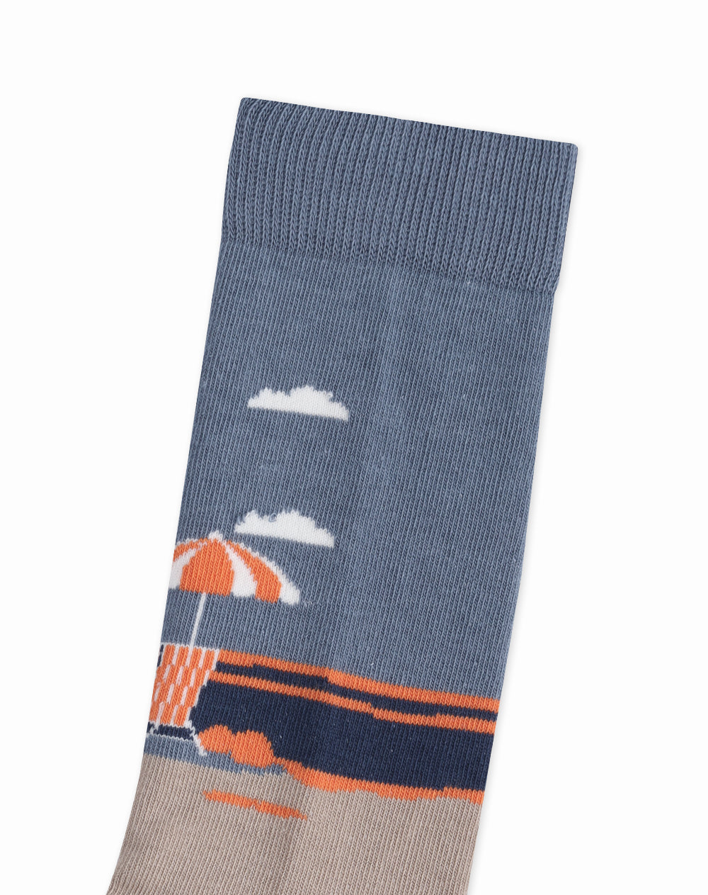 Medias para hombre largas  azules disñeo playa