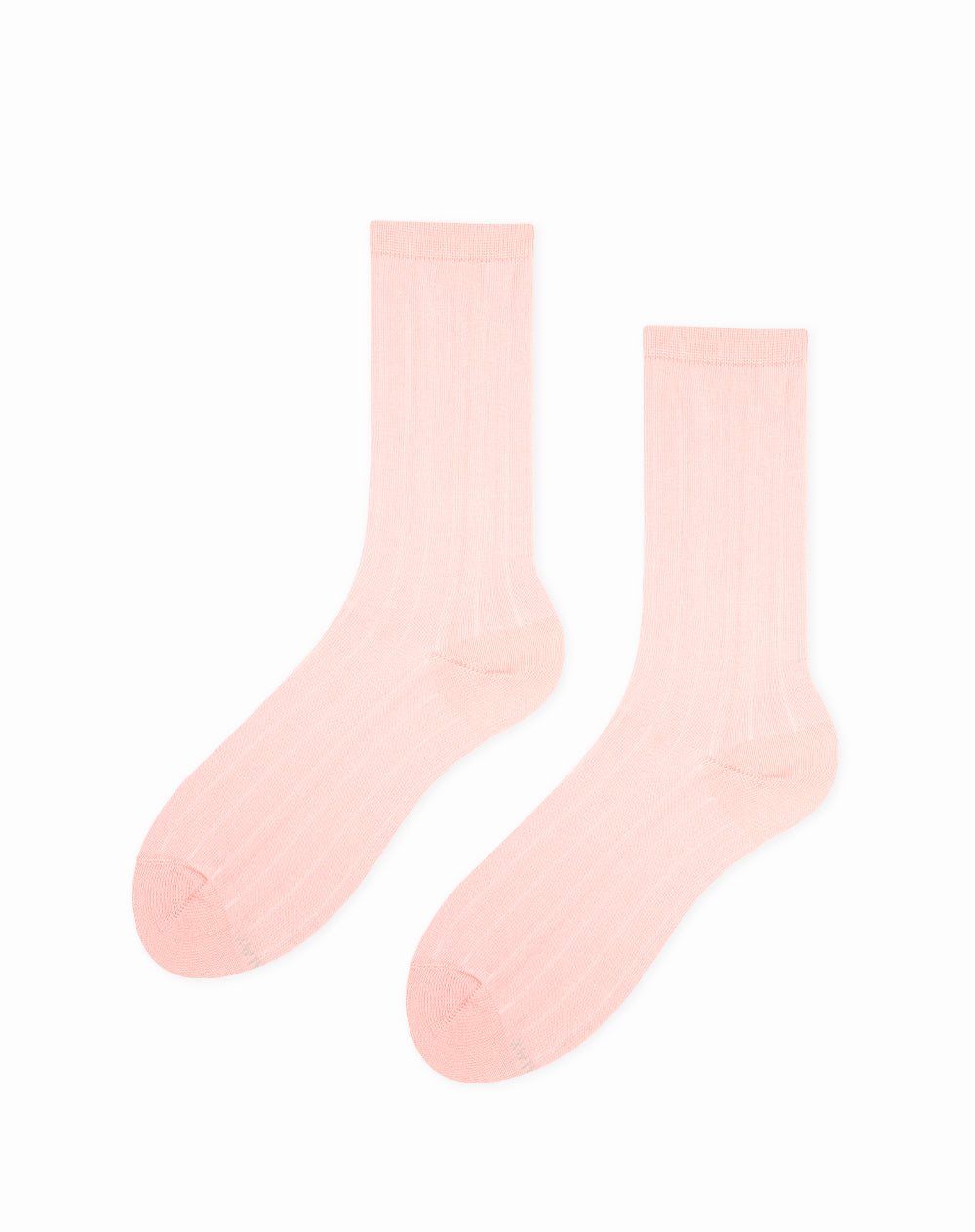 Medias para mujer largas  rosadas acanaladas