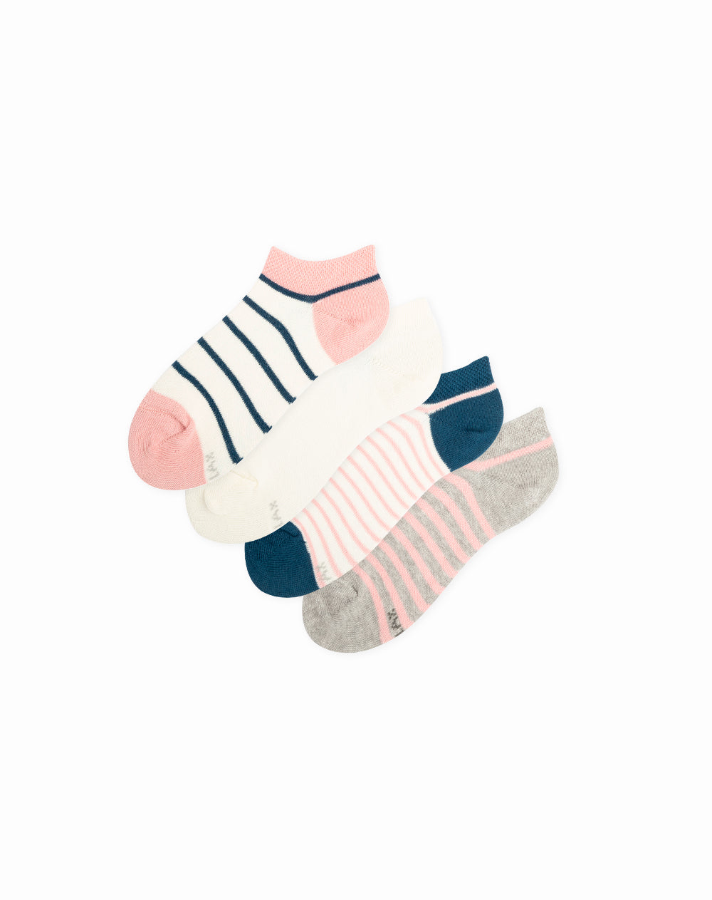 Medias para niñas tobilleras paquete x4 unds surtidas