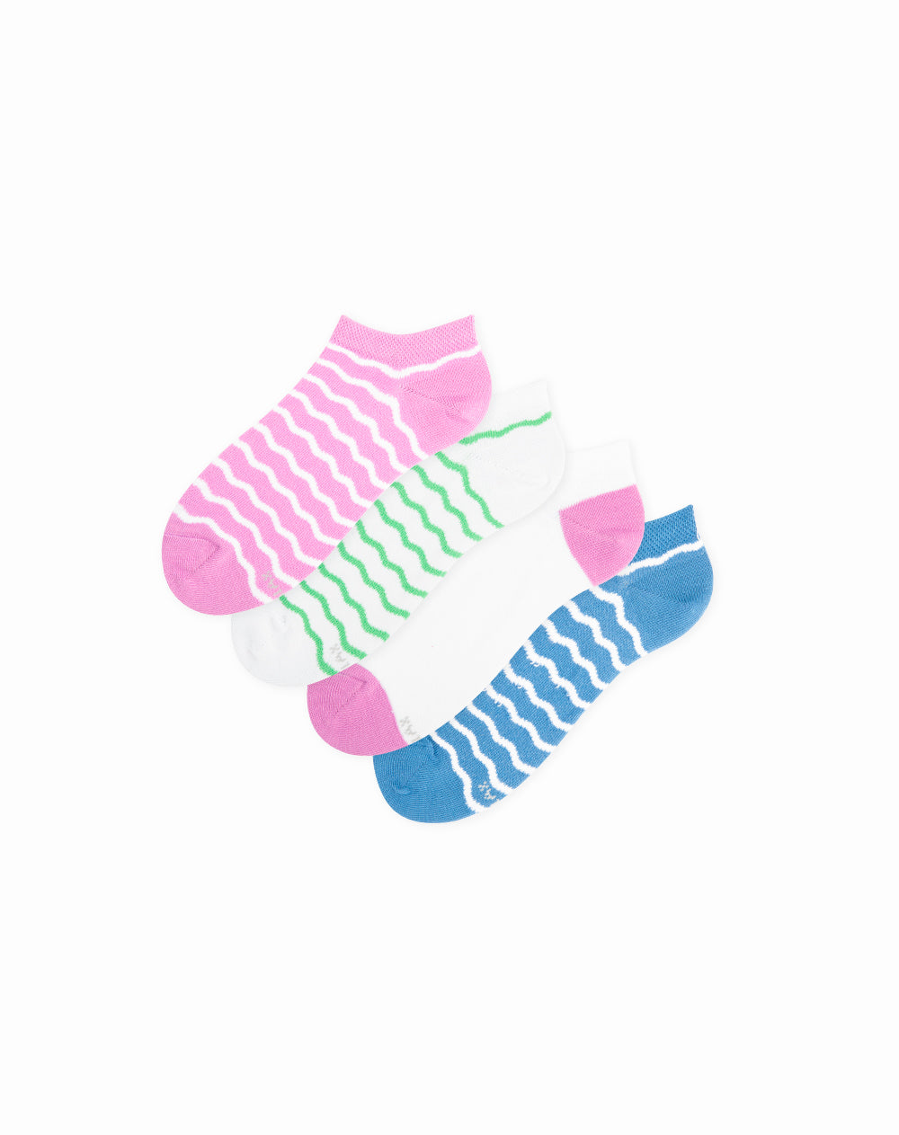 Medias para niñas tobilleras paquete x4 unds surtidas