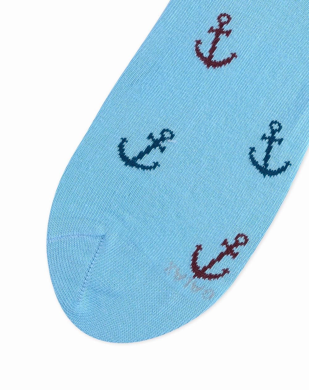 Medias para hombre tobilleras cortas  azules con anclas