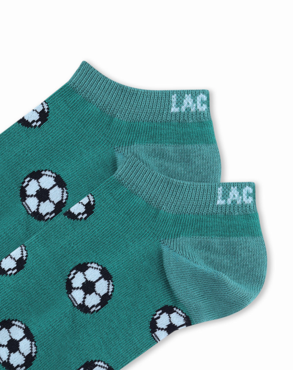Medias hombre tobillera corta verdes dibujo | 10-12