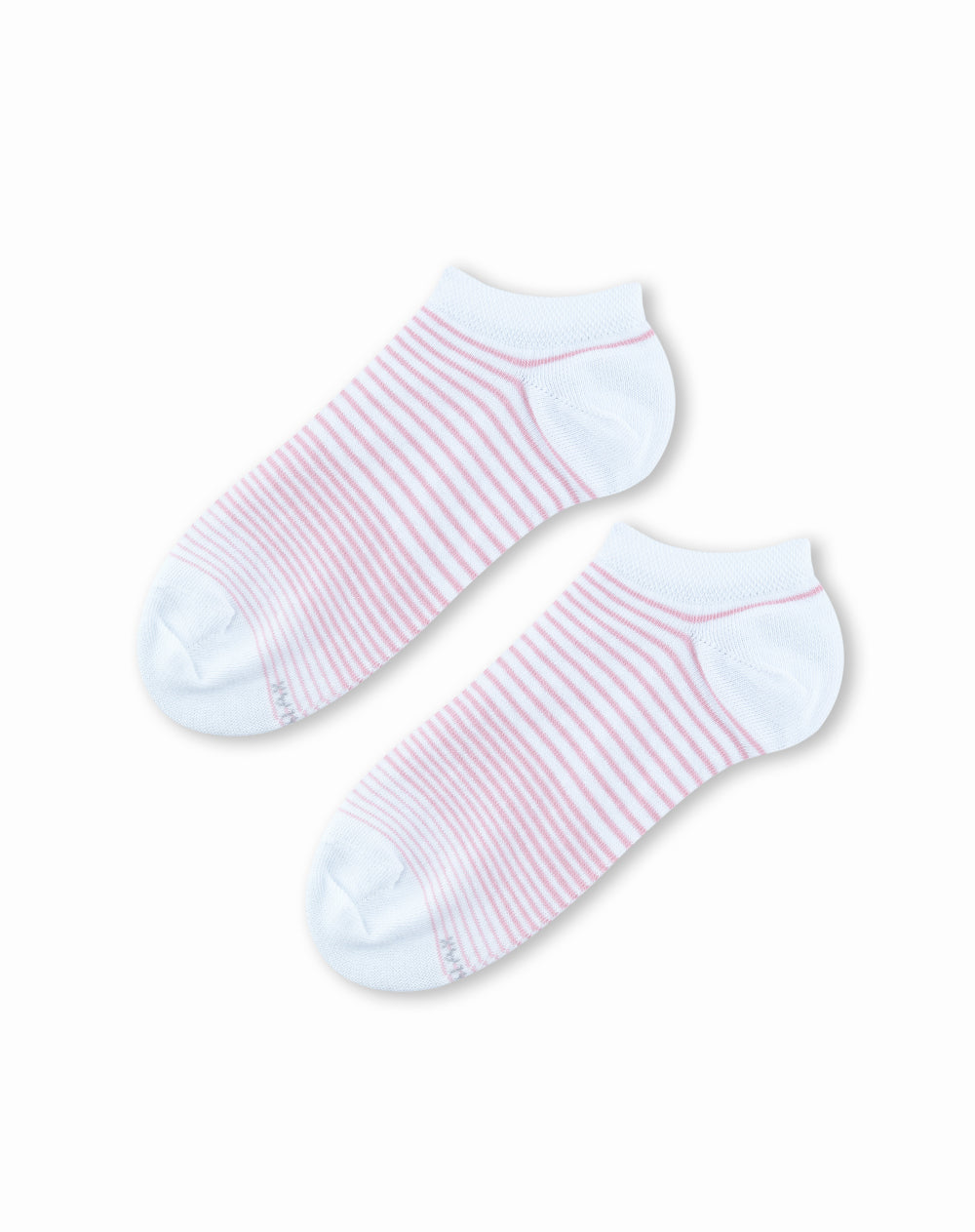 Medias tobilleras blanco rayas