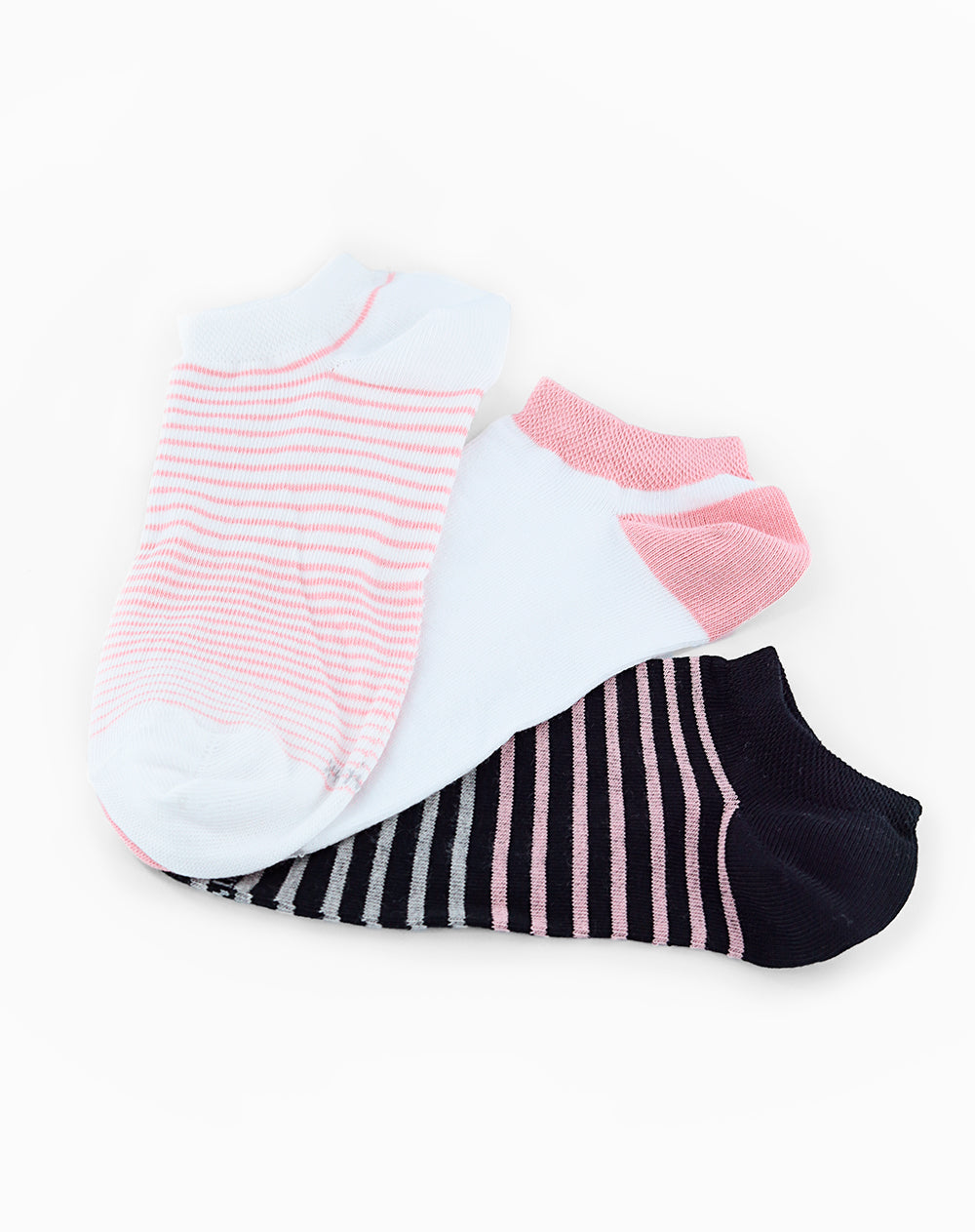 3 pares de medias tobilleras surtido