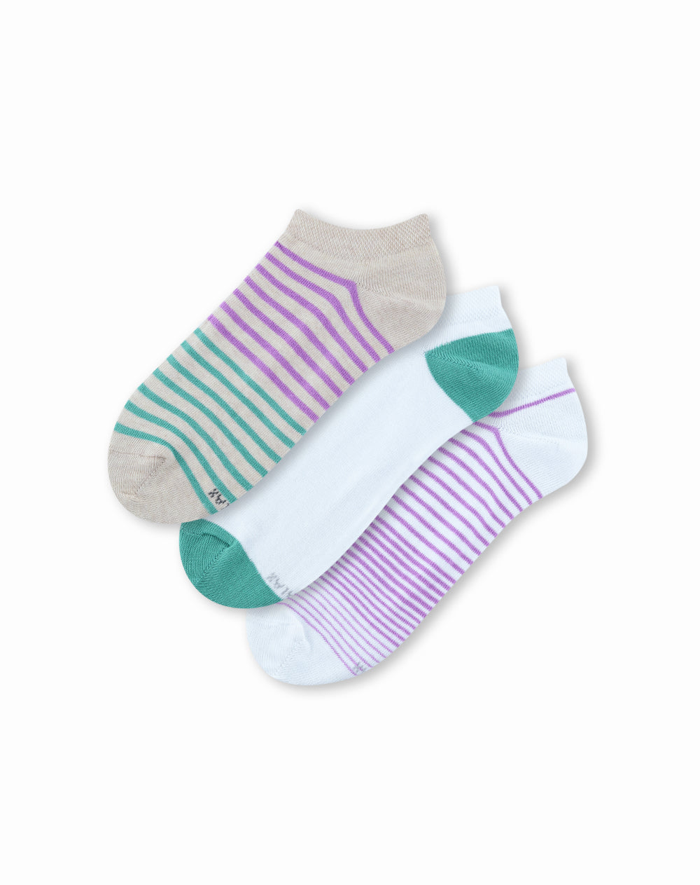 3 pares de medias tobilleras surtido