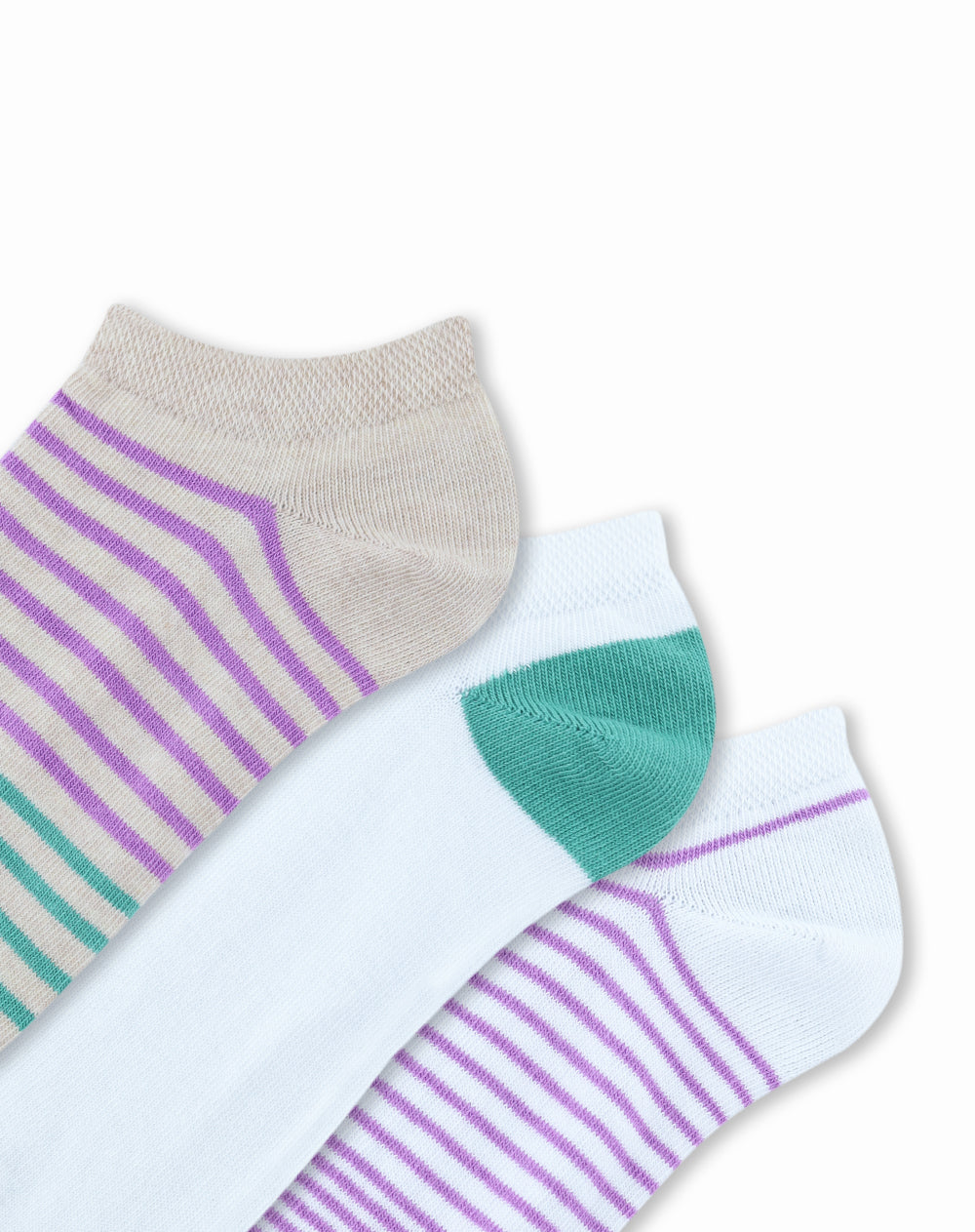 3 pares de medias tobilleras surtido