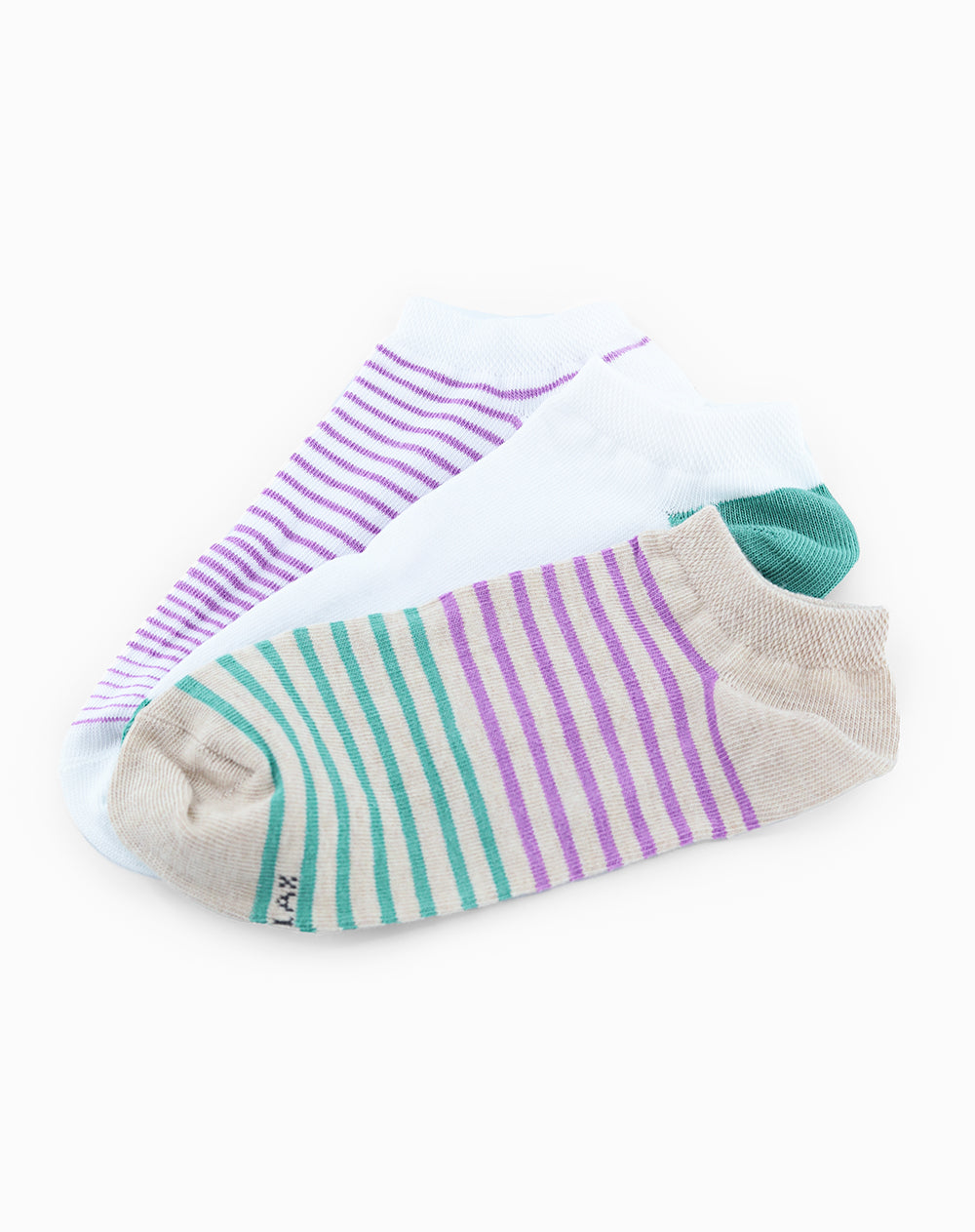 3 pares de medias tobilleras surtido