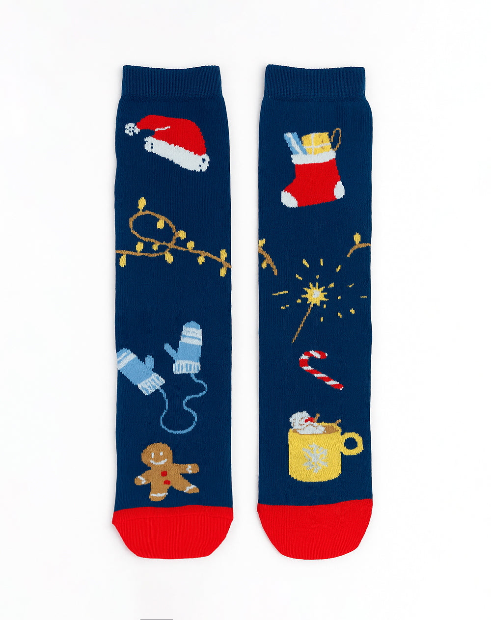 Medias unisex largas pack x3 navidad + empaque