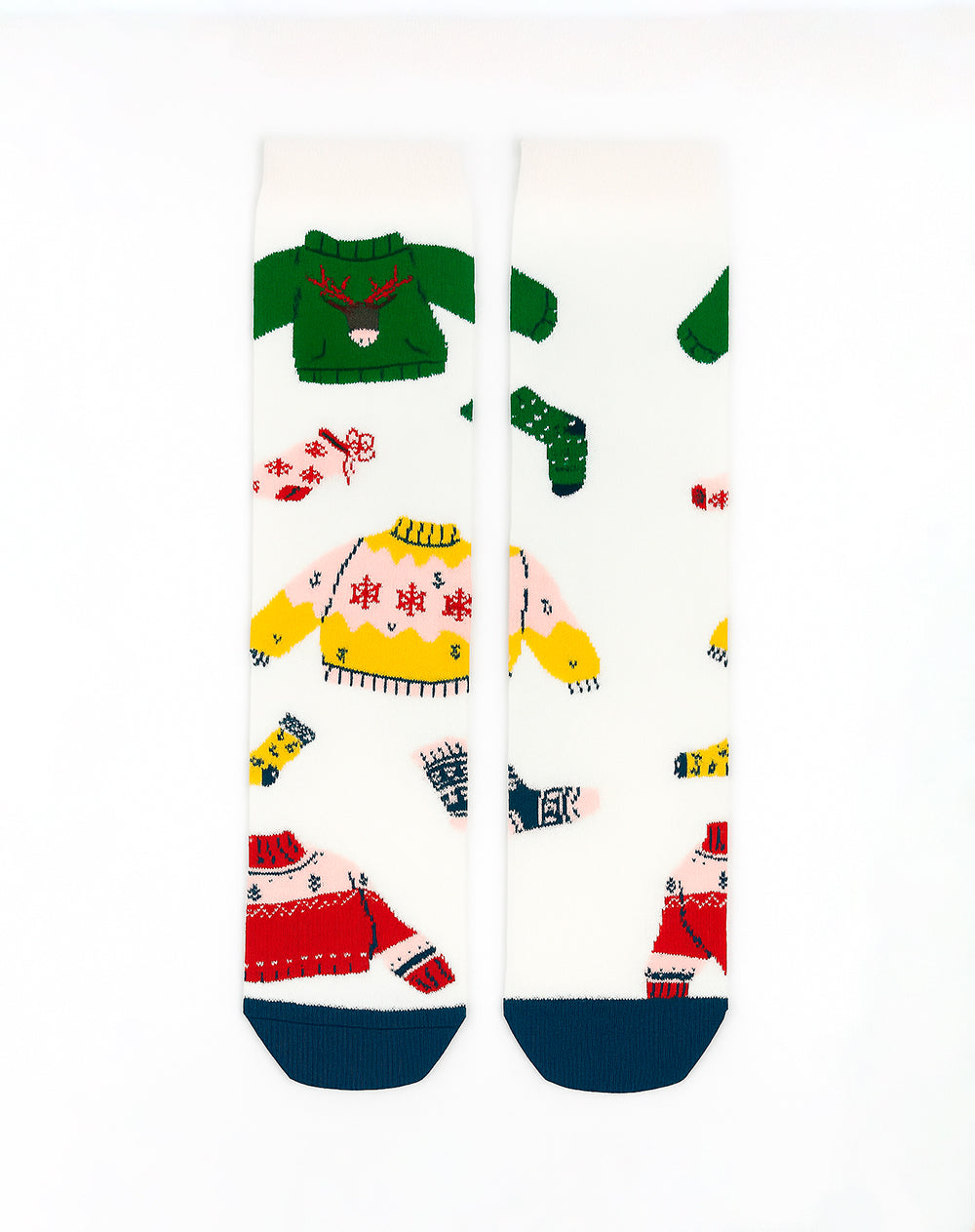 Medias unisex largas pack x3 navidad + empaque