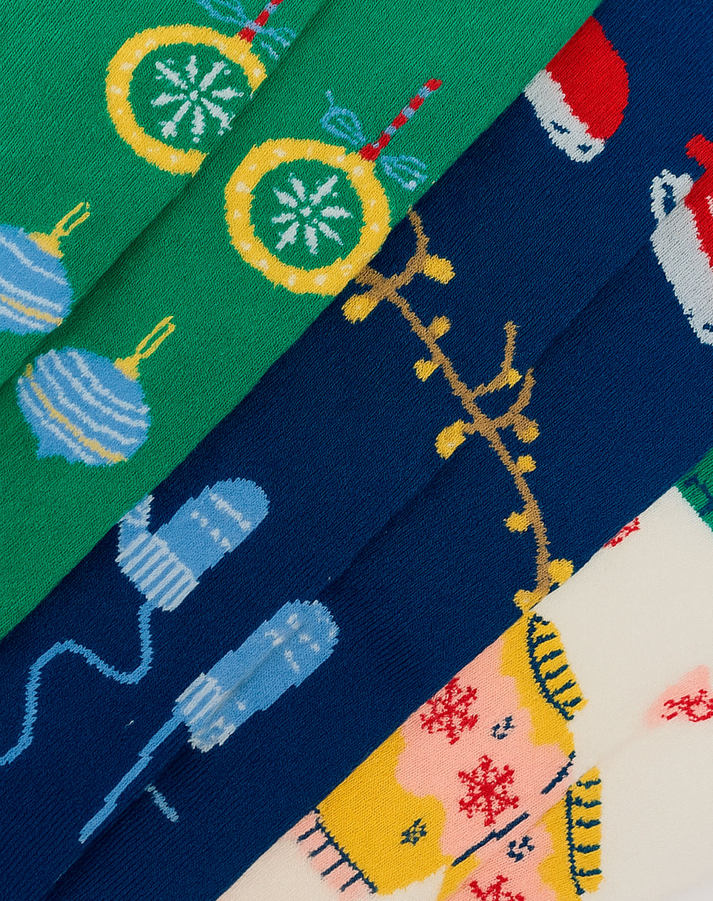 Medias unisex largas pack x3 navidad + empaque