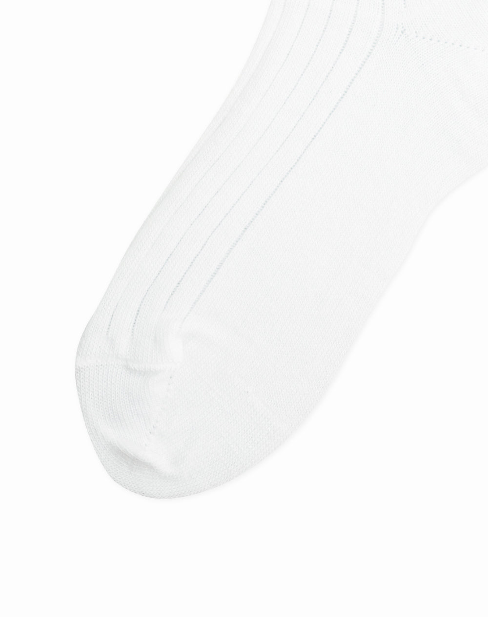 Medias para niños largas paquete x2 unds blancas acanaladas