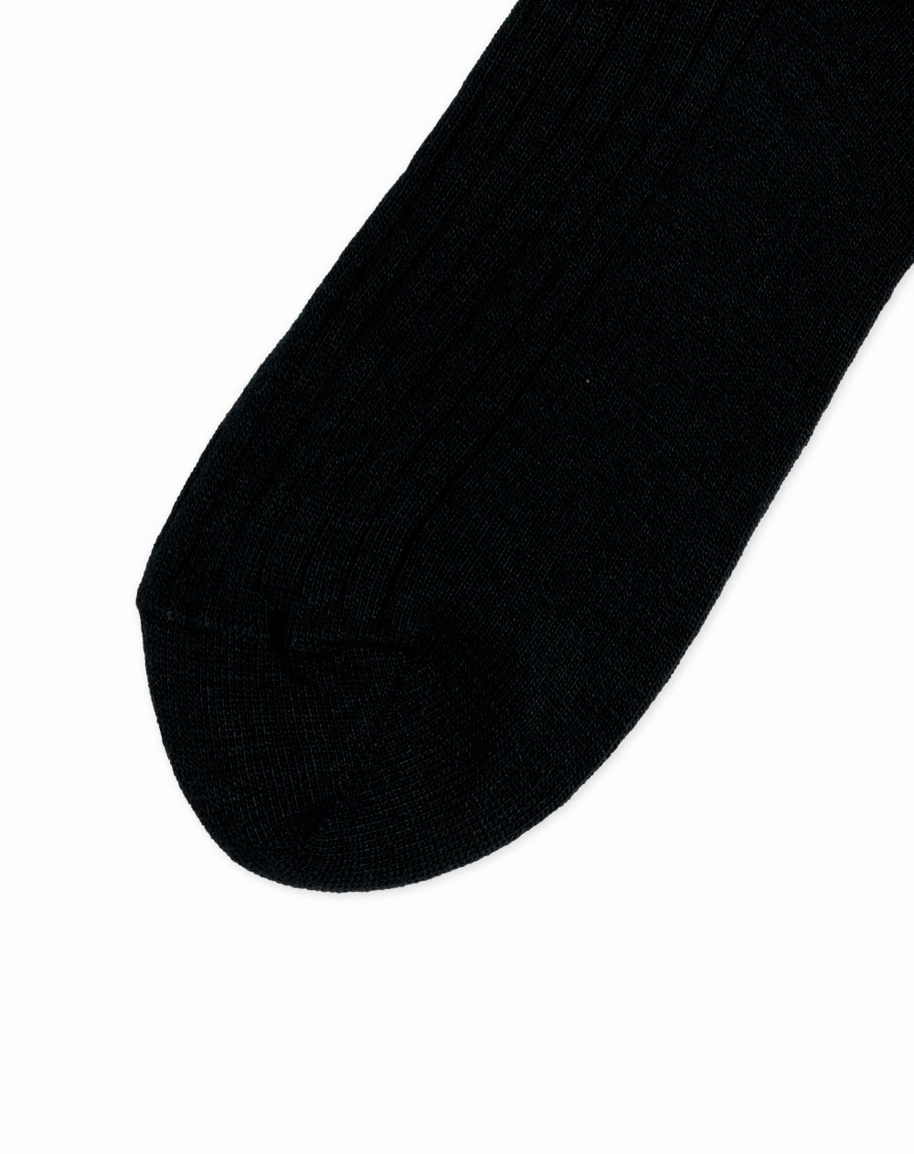 Medias para niños largas paquete x2 unds negras acanaladas