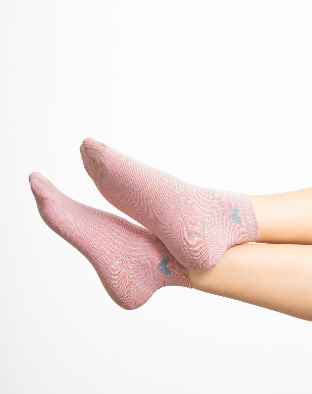 Medias mujer tobillera rosas corazón | 9-11