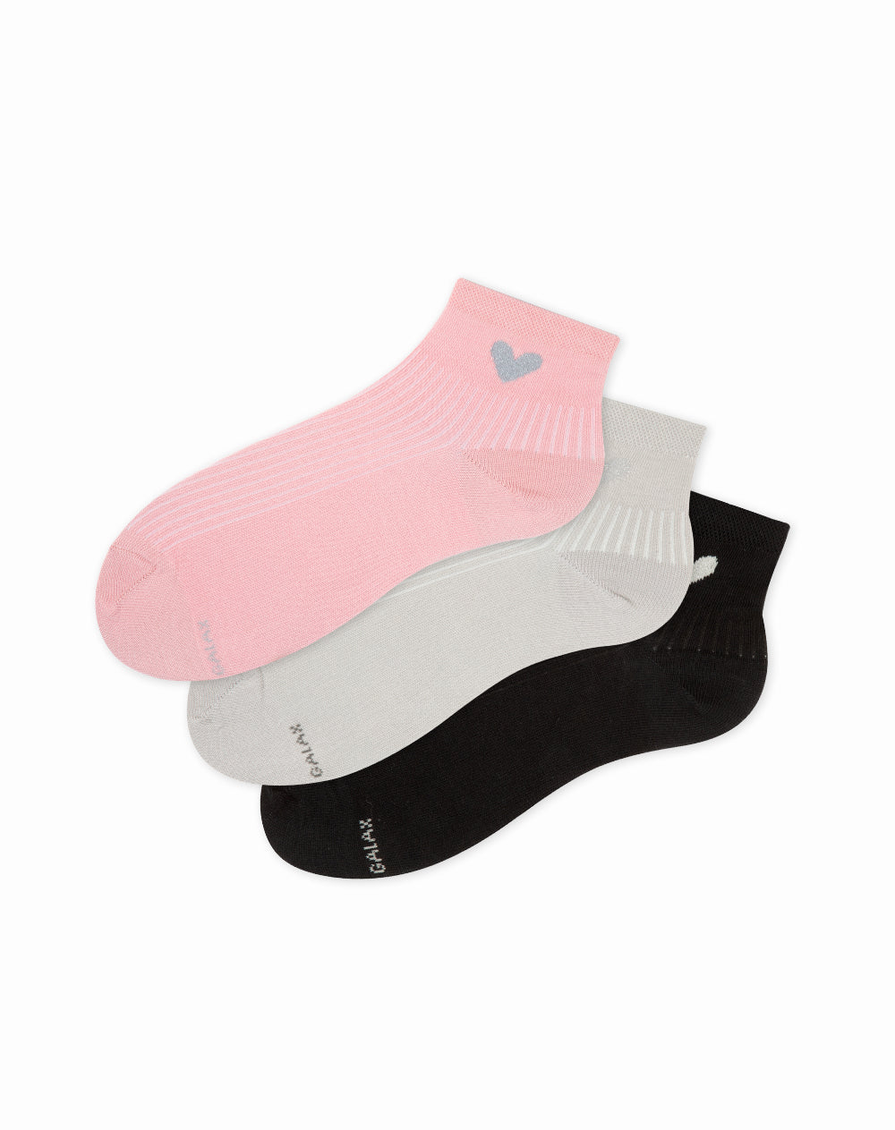 Medias para mujer tobilleras paquete x3 unds surtidas